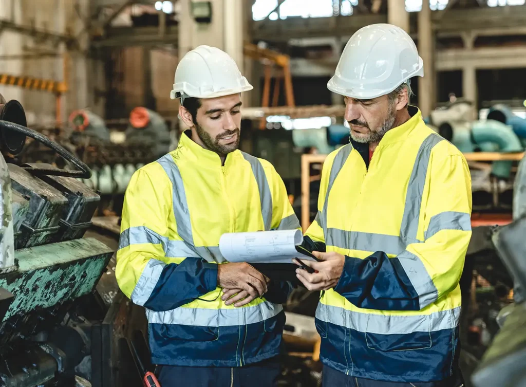 Gap Assessments - OSHA safety compliant expert going over a gap assessment for workplace safety - Bloomington IL